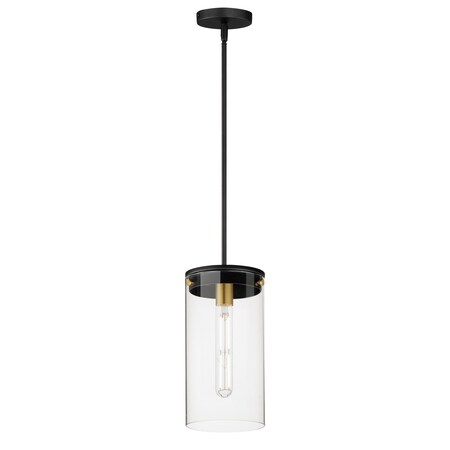 Maxim Lighting Pinn Large Single Pendant 12408CLBKSBR